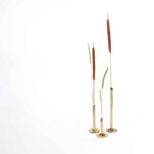 Set van 3 vaasjes goud