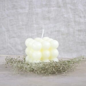 Bubble candle LARGE - offwhite