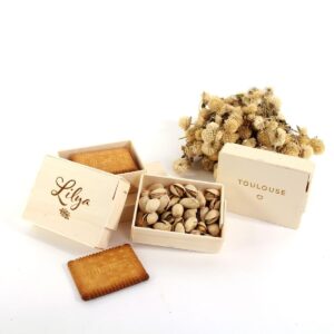 Houten doosje (inclusief gravering)