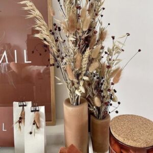 Set van 3 vaasjes TERRACOTTA