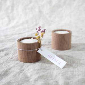 Kaarshouder walnoot (zonder gravering)