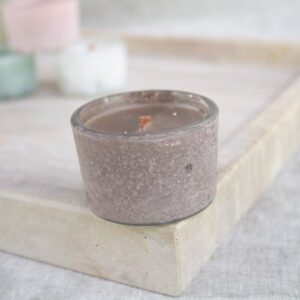 Kaarsje frosted - toffee