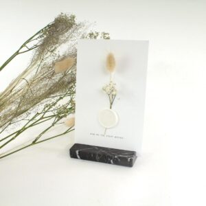 Marmeren kaarthouder grijs