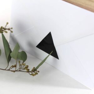 Stickers driehoek: 43mm (per 20) - ZWART