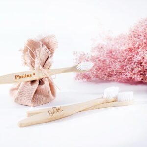 Bamboe tandenborstel WIT