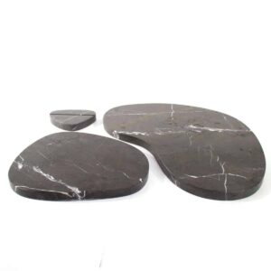 Marmeren tray amoebe grijs