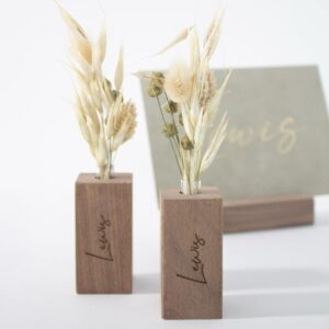 Vaasje walnoot (incl. gravering)