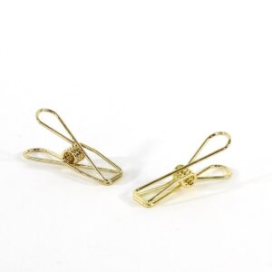 Vlinderclip metaal - goud