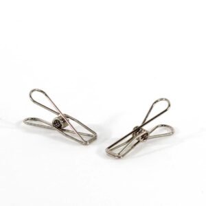 Vlinderclip metaal - zilver