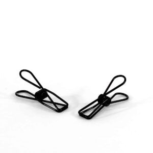 Vlinderclip metaal - ZWART