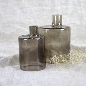 Set van 2 vaasjes greybrown