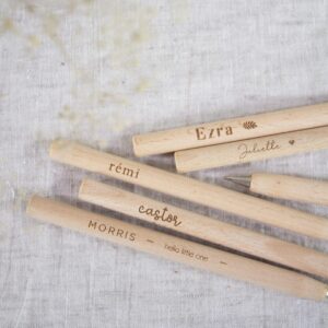 Houten pen (inclusief gravering)