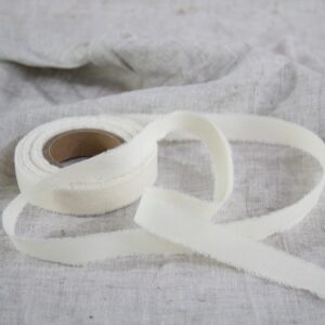 Katoenen lint offwhite (10 meter)