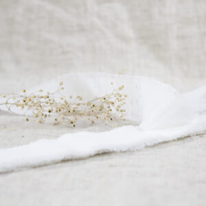 Silk ribbon white
